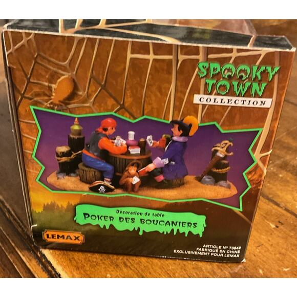 Lemax Halloween Village Spooky Town 2007 Buccaneer Poker #73642 NEW In Box - Picture 3 of 7